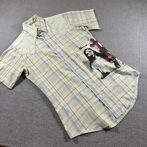 Lovesick Shirt Mens Small Western Cowboy Rodeo Distressed Virgin Mary God *